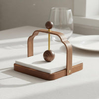 Restaurant Design Wooden Napkin Holder Desktop Organizer Square Napkin Holder Decorative for Hotel