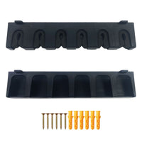 Sturdy ABS Material Wall Mounted Fishing Rod Rack Foam Grip Horizontal Fishing Rod Storage for Fishermen