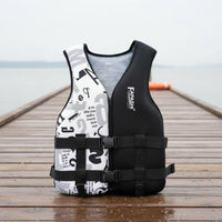 Rescue Flotation Vest Tear-Resistant Material Adjustable Safety Jacket Youth