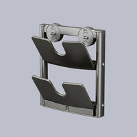 Pantry and Kitchen Bakeware Pot Lid Rack Holder Organizer, Foldable Carbon Steel Wall Mounted with Suction Cups