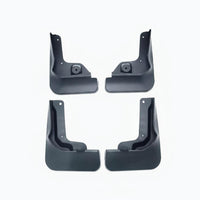 4 Pieces Molded Black Mudguard Set Easy Installation Contoured Mudguards Shock Resistant