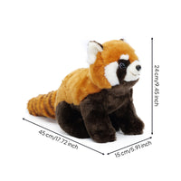 Red Panda Plushie Toy Cute Red Panda Plushie Stuffed Animal Plushie with Striped Tail Soft Plushie Toy with Soft Tail