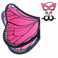 Includes Accessories flutterer Shawl with face covering lively hues flutterer Shawl Set universal size Fairy appendages Lightweight material for children, Girls, young children, Stage Performances, Halloween, Birthday Parties, Music event