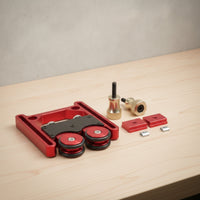 Pressure Guide Adjustable Workshop Guide with Rollers Hardware for Woodworkers, Carpenters, Table Slicing Tools, Router Tables