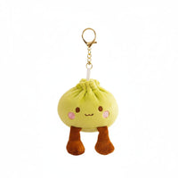 Cute Dumpling Stuffed Keychain Kawaii Aesthetic Stuffed Bun Charm Gift Idea for Keys