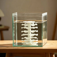 Fish Cave with Suction Cups Wave-Like Aquarium Hiding Ornament White Fish Cave with Suction Cup for Aquarists, Freshwater Aquariums