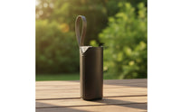 Long-Lasting Leather Cup Sleeve with Strap Portable Tumbler Sleeve with Hand Strap Lightweight Carrier Secure for Outdoor