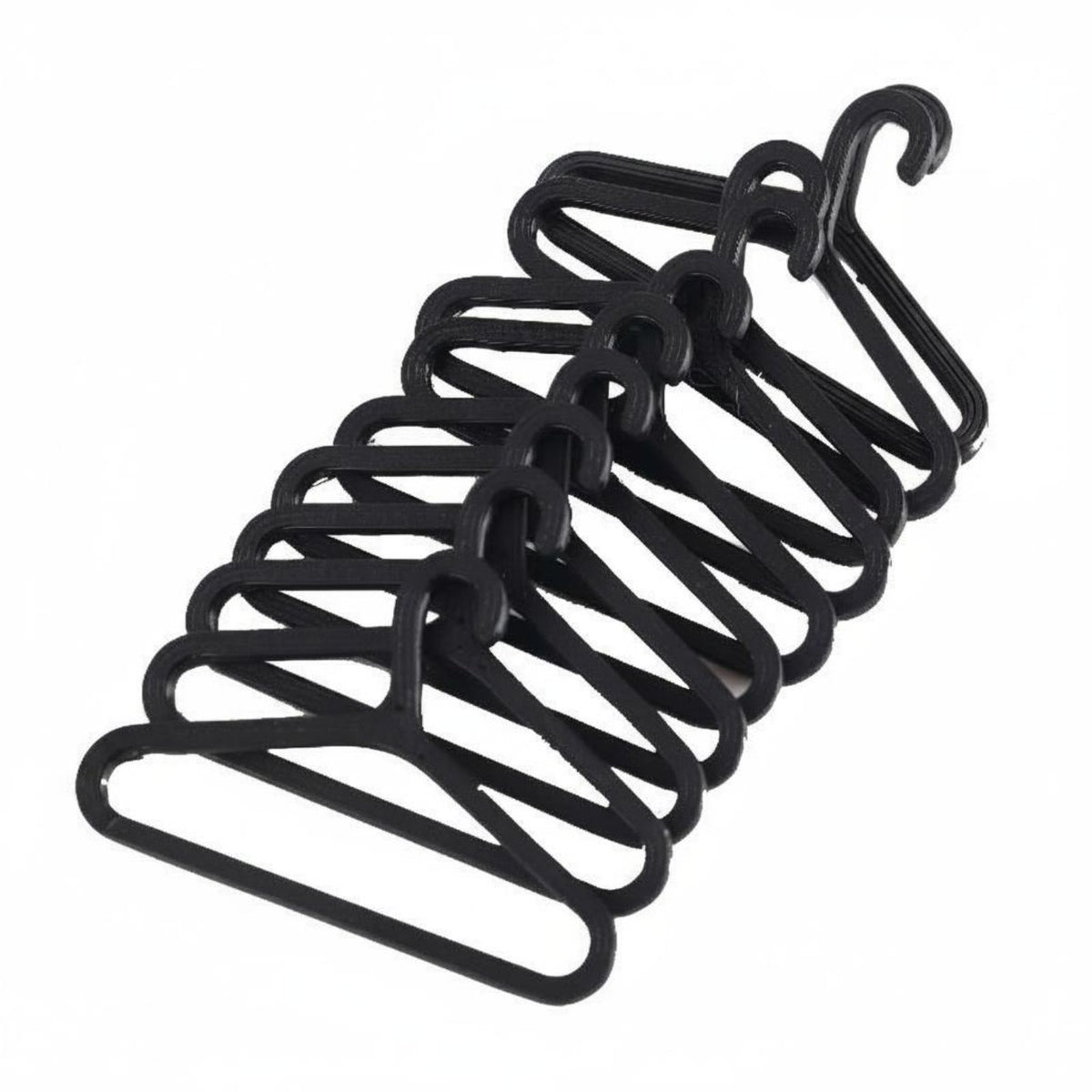 10 Pieces Dollhouse Hanger Smooth Miniature Clothes Hangers Practical Miniature Hanger for Crafters