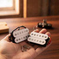 2 Pieces Alnico 5 Electric Guitar Pickup Four-Conductor Humbucker Pickup Clear Bright for Guitarists, Luthier