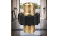 M22 Pressure Washer Adapter Sturdy Duty M22 to 3/8 Quick Connect Fittings Brass Rapid Disconnect Fitting Leak Resistant
