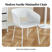 Nordic Design Modern Side Chair Creative & design Shell backrest Side Chair Easy to Clean Dining Seat Ergonomic backrestrest for Restaurant Owners, Interior Designers, Kitchen, Home Office, Living Room, Bedroom