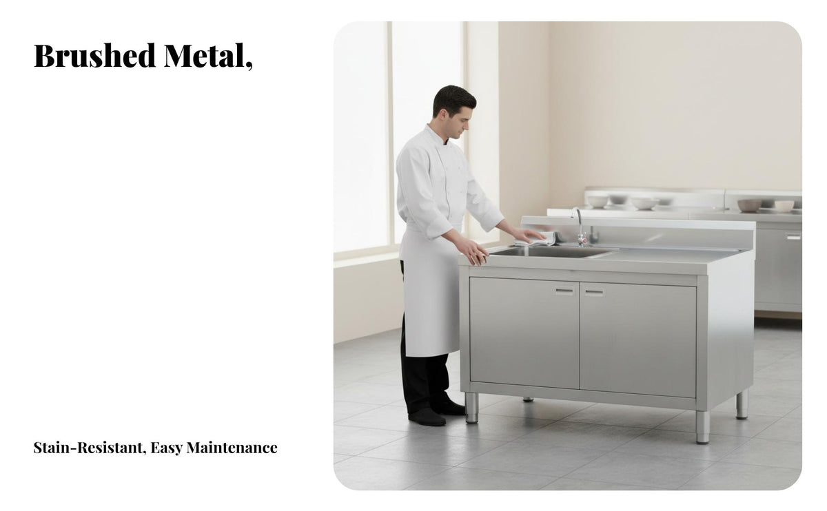 Anti-Rust Stainless Steel Commercial Sink Commercial Kitchen Sink Easy to Clean Stainless Steel Wash Station Heavy Duty for Homeowners, Restaurant Employees, Workshop, Basement, Outdoor