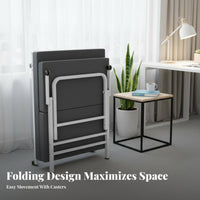 Space-Saving foldable Single Bed Easy to Fold Portable Cot Reinforced Frame Temporary Bedding robustDuty for Adults, Office Workers, Travelers, resting, Small Apartments, Hotel Rooms, Travel