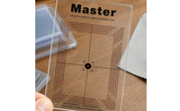 Card Centering Measurement Tool Red Dashed Guides Trading Card Centering Board