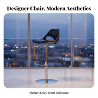 Minimalist Design Adjustable rotate Bar Stool Stable Base Adjustable rotate Stool Upholstered Seat Counter Chair Ergonomic supportrest for Homeowners, Adults, Interior Designers, Restaurant, Cafe, Kitchen, Dining Room