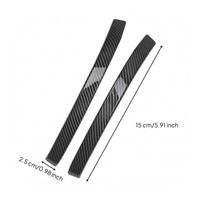 2 Pieces Slim Anti-Collision Mirror Strip Two-Piece Side Mirror Cover Strip Impact Absorbing Car Accessory