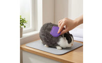8 Pieces Pet Grooming Kit with Glove Textured Grip Grooming Kit with Massage Glove Fine-Tooth for Small Animals, Coat Care
