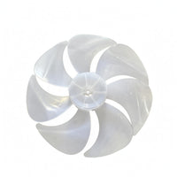 Curved Blades Transparent Plastic Fan Blade Translucent 12 Inch Fan Blade