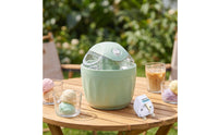 Homemade Ice Cream Maker Compact Ice Cream Machine Countertop Appliance Single-Button for Families
