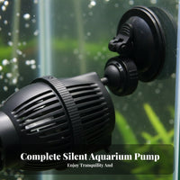 Aquarium Water Circulator Quiet Submersible Circulation Pump 360 Degree Rotation Aquarium Current Pump for Coral Aquarists, Saltwater Aquariums