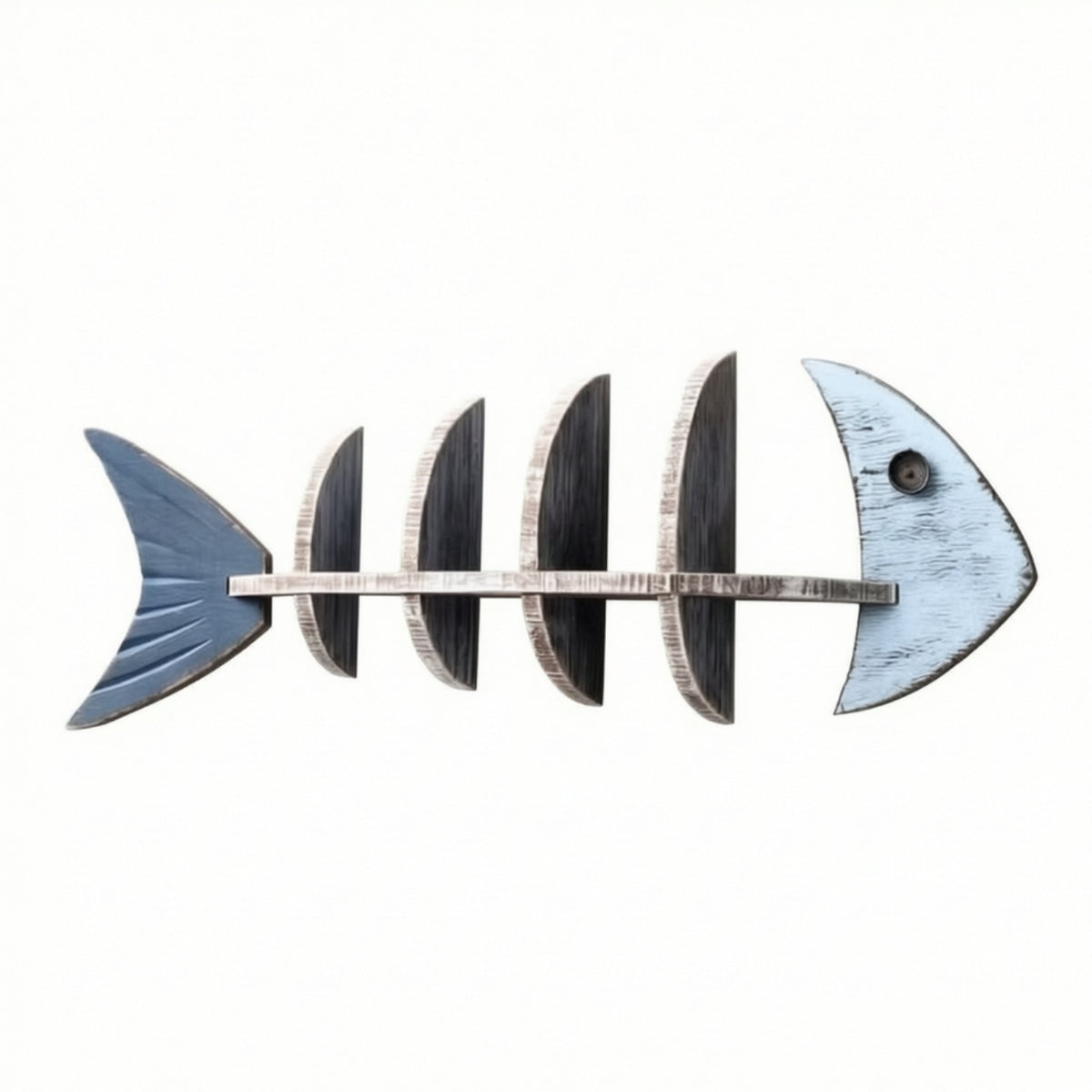fishes skeleton Wall Shelf Nautical Wooden fishes skeleton Wall Decor Decorative fishes Shaped Shelf for Bedroom