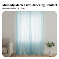 Room Darkening Layered Blackout Curtain Modern Design Window Treatment Multiple Hanging Designs Drapery Panel Excellent Drape for Light Sleepers, Interior Decorators, Homeowners, Bedroom, Nursery