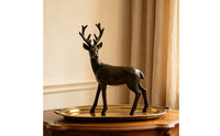 Tabletop Deer Figurine Hand-Finished Deer Statue Graceful Decor Smooth for Living Room