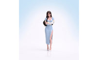1/18 Female Figurine Detailed Miniature Figure with Dress Painted Diorama Figure for Model Builders