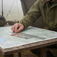 Coordinate Scale Chart Reading Tool Lightweight Cartographic Ruler Thick Coordinate Scale Ruler for Survey Work