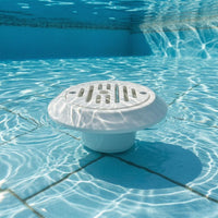 White Pool Inlet Outlet Fitting ABS Plastic Swimming Pool Inlet Fitting Low-Height Replacement Part Slotted Grille