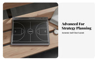 Single-Press Erase Electronic Basketball Board Lock Screen Function LCD Basketball Coach Board Lightweight and Portable for Courtside