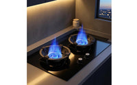 Gas Cooktop Flame Shield High-Temperature-Resistant Flame Concentrator Collar Cast Iron Cooktop Collar Ribbed Support Tabs