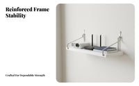 Punchno-Drill Installation Floating Shelf Set Easy to Install Humanoid Bracket Floating Shelf Space-Saving Household Storage Multipurpose for Homeowners, Decorators, Bedroom, Living Room, Away Fromice, Entryway