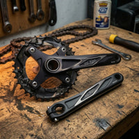 Single Chainring Crankset Aluminum Alloy Crankset with 38T Chainring 170mm Crank Set for Mountain Bikers