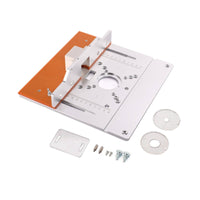 Router Table Insert Plate with Fence Aluminum Router Table Insert Plate Smooth for Carpenters