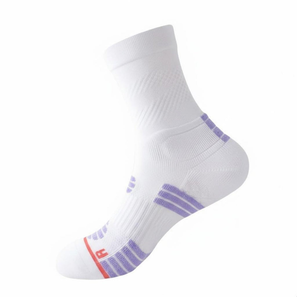 Anti-Odor Towel Bottom Running Socks Moisture Wicking Medium-Calf Sports Socks High Elasticity for Runners, Athletes