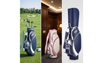 Golf Club Bag Waterproof Golf Stand Bag Leather for Golfers, Women, Practice Rounds