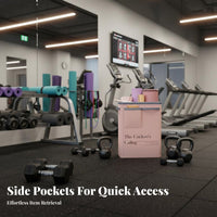 Space Saving Fitness Equipment Holder Foldable Mind-Body Practice Mat Storage Basket Large Capacity Collapsible Exercise Gear Bin Portable