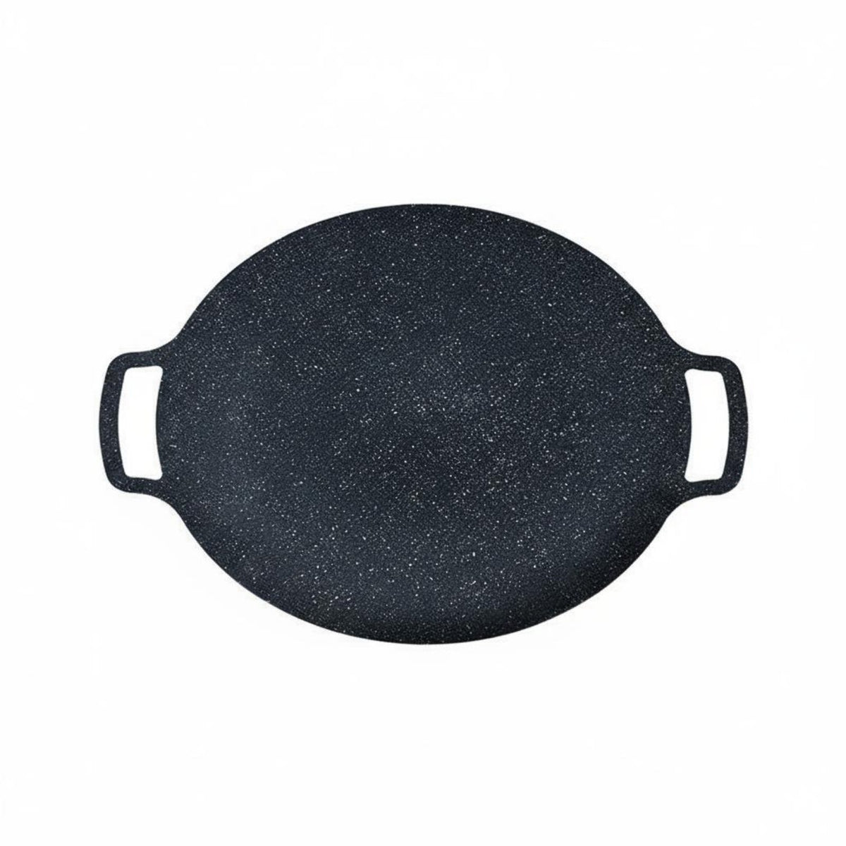 Easy to Clean Round Non-Stick Griddle Even Heat Distribution Korean Type Barbecue Pan Evenly Heated for Outdoor, Home, Parties