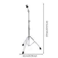Straight cymbals Stand Non-Slip cymbals Stand Double-Braced Hardware for Drummers, Stage, Sound Studio