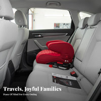 Isofix Compatible Backless elevateer seat Universal Fit Child Safety Restraint Easy Installation Vehicle Accessory Comfortable seating for Children 3-12 Years, Older Kids, Parents, Car, Travel, everyday Commute