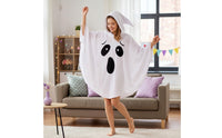 Ghost Poncho White Ghost Costume Spooky for Cosplay