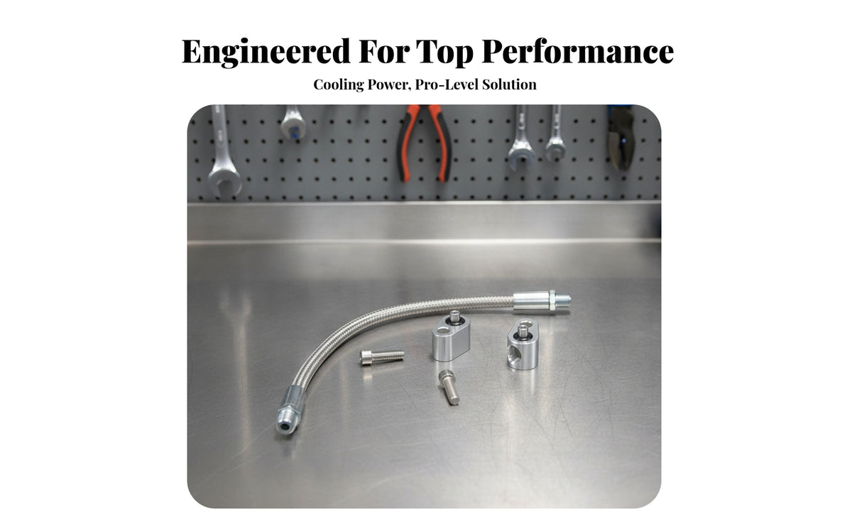 Throttle Body Bypass Hose Kit LS Throttle Body Bypass Hose Kit O-Rings Included Aluminum Ports