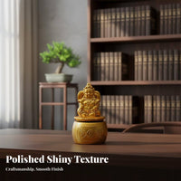 Wealth Deity Statue Alloy Cai Shen Statue Cai Shen Figurine for Shopkeepers, Business Owners, Store Opening, Office, Front Desk