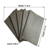Nanoscale Microfiber Cleaning Cloth and 30x40cm Microfibre Cloth, Lint and Streak Gray Island Fiber, Reusable Cleaning Cloths for Glass