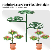 Floral Shaped Plant Trellis Modular Sweet-Treat Design Plant Stand Indoor Outdoor Use Houseplant Support for Potted Plants, Balcony