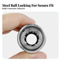 1/4 Inch Quick Connect Adapter Leak Proof High Pressure Washer Quick Connector Secure Ball Lock Design Pressure Washer Adapter Easy to Install for Car Washing