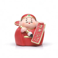 Scholar Figurine Cute Desk Ornament Miniature for Students