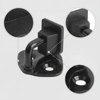 Door Lock Striker Pin Glossy Black Door Latch Striker Pin Auto Part Corrosion-Resistant Hardware Easy Installation for DIYers