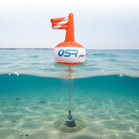 Spearfishing Buoy High Visibility PVC Buoy with Rope Heavy Duty for Spearfishers